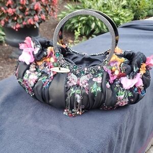 Mary Frances Multicolor Embellished Shoulder Bag